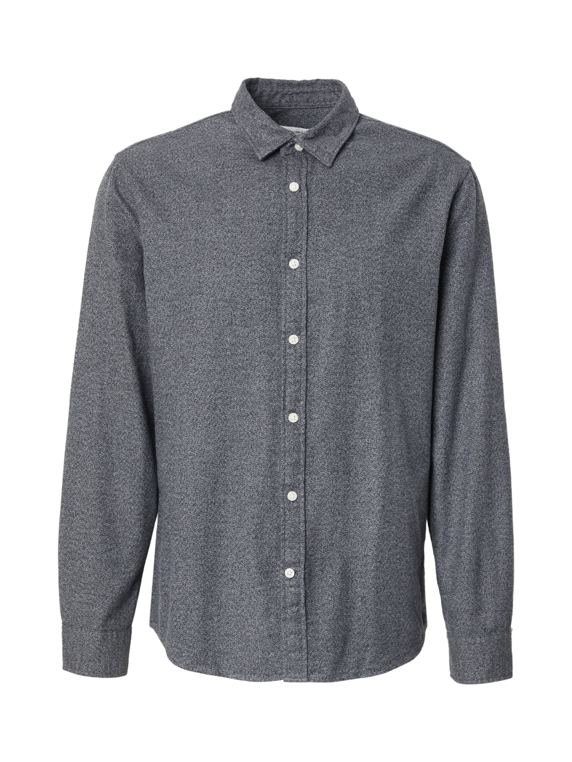 SELECTED Regular fit Button Up Shirt 'SLHREGNOAH' in Blue: front