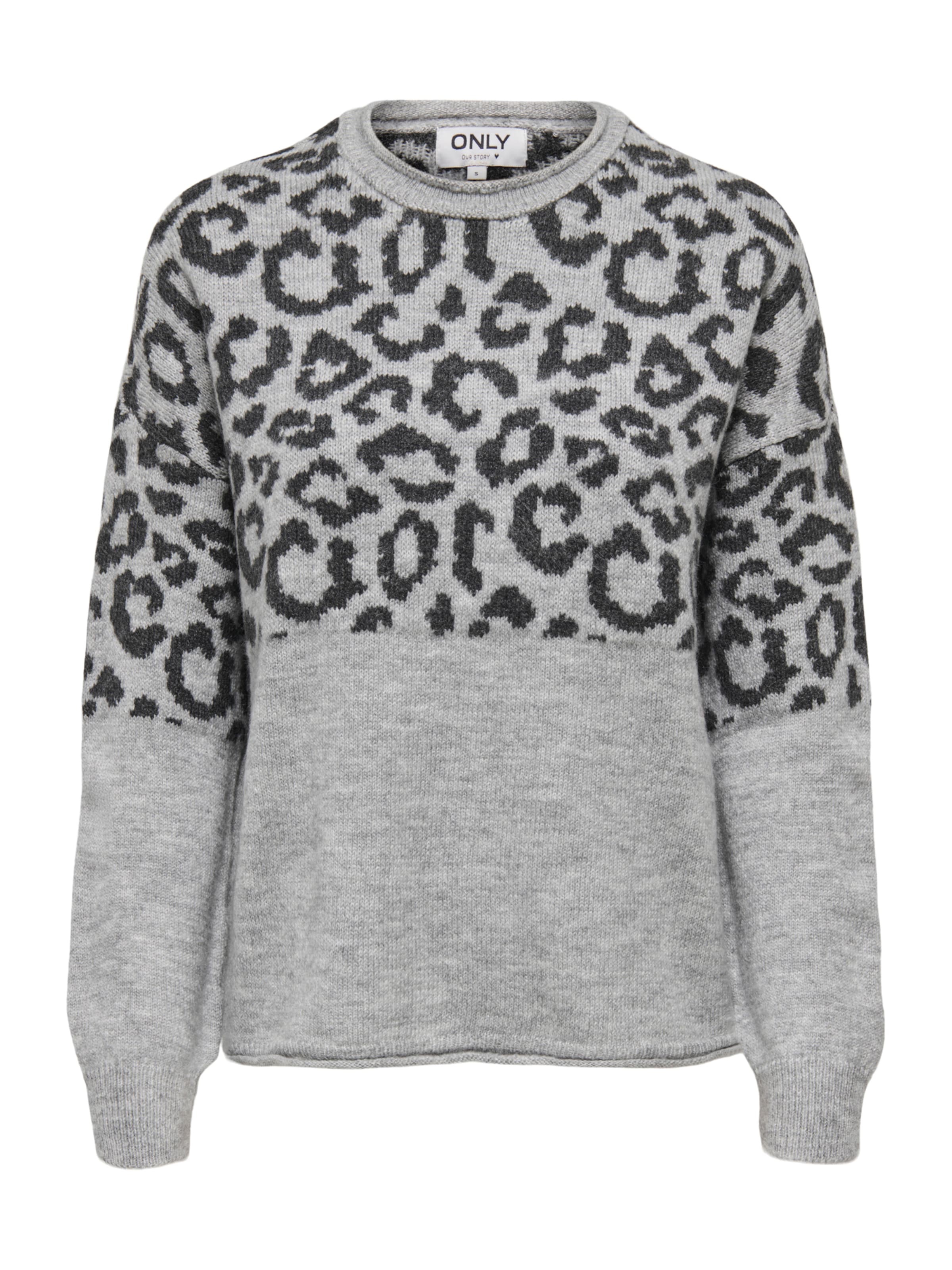 ONLY Sweter 'ONLJADE' w kolorze nakrapiany szary / czarnym, Podgląd produktu