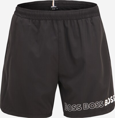 BOSS Black Zwemshorts 'Dolphin' in de kleur Zwart / Wit, Productweergave