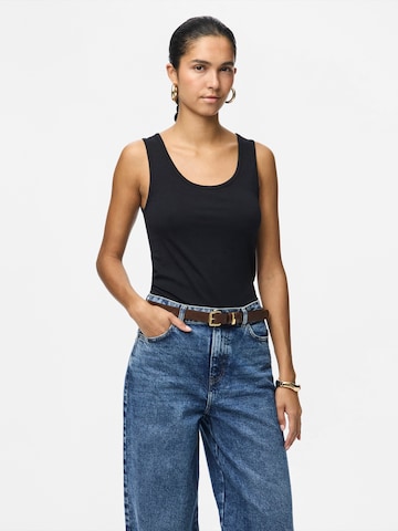 PIECES Top 'PCAMELIA' in Black