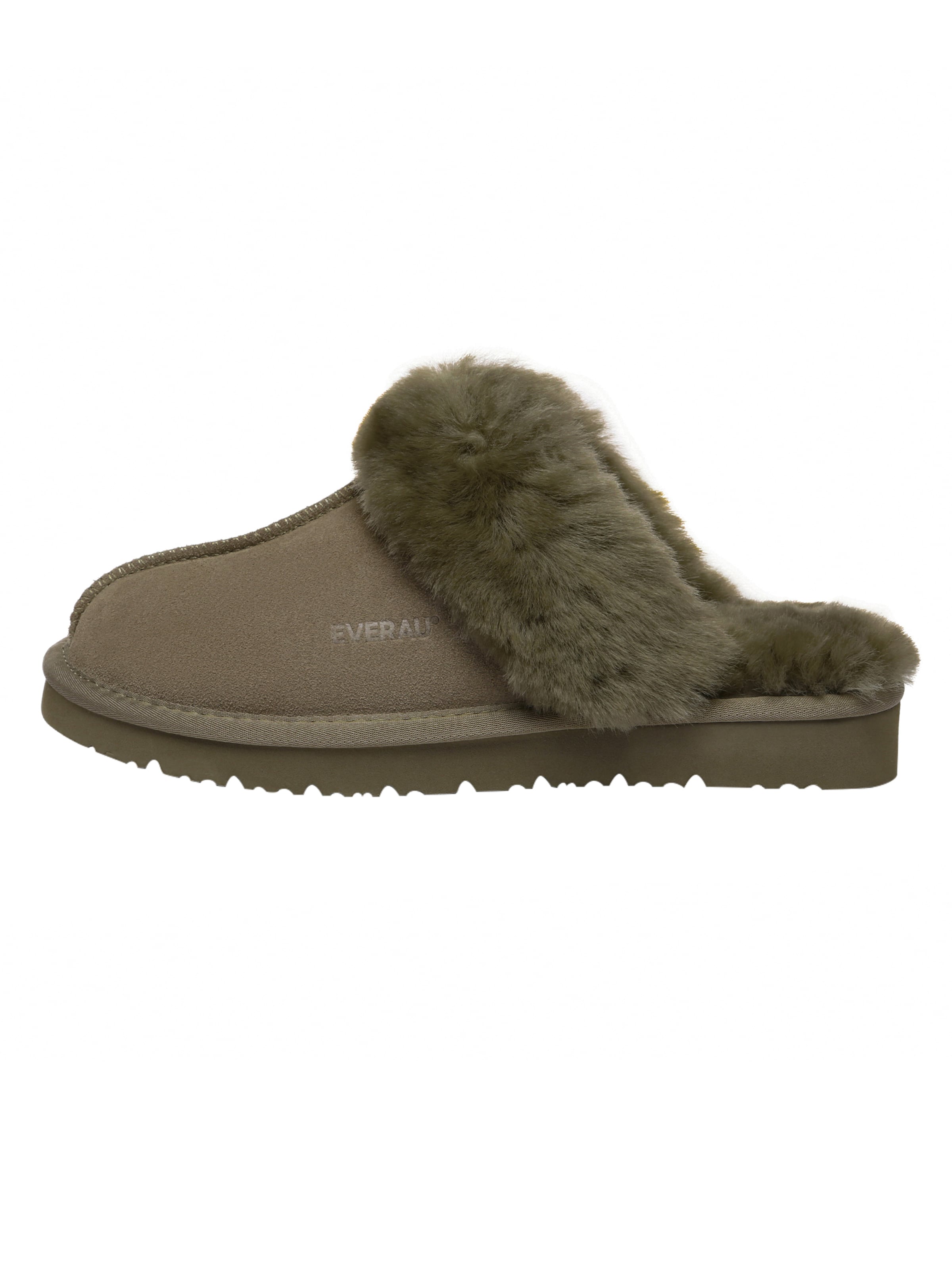 Everau - Zapatillas de casa 'Raven' en marrón: frente