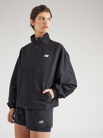 Veste mi-saison new balance en noir : devant