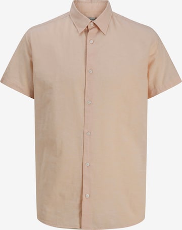 JJ Rebel Button Up Shirt in Orange: front