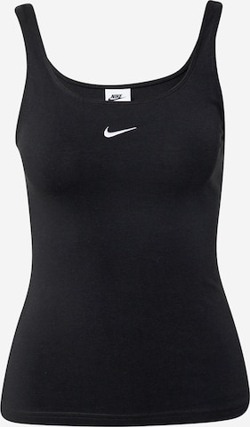 Nike Sportswear Top 'Essential' in Black: front