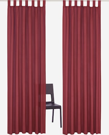 HOME AFFAIRE Curtains & Drapes in Red: front