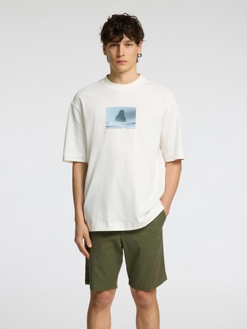 SELECTED Shirt in Wit: voorkant