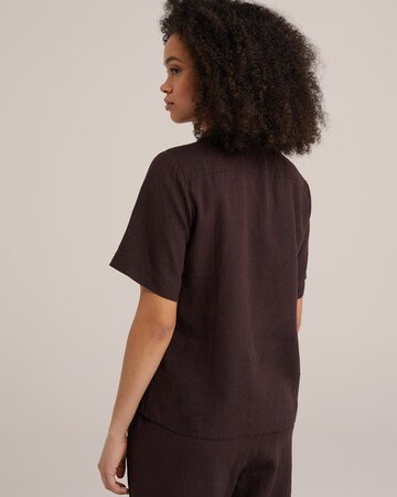 WE Fashion - Blusa en marrón