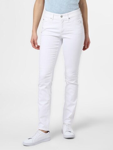 Cambio Jeans in White: front