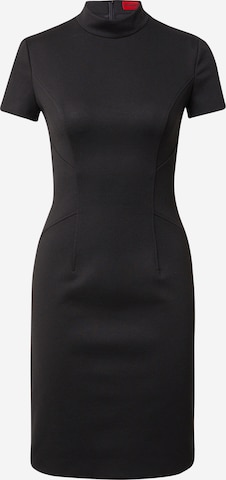 HUGO Red - Vestido 'Kineni' em preto: frente