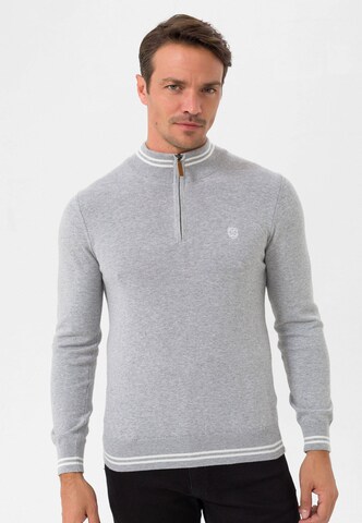 Pullover di Jimmy Sanders in grigio: frontale