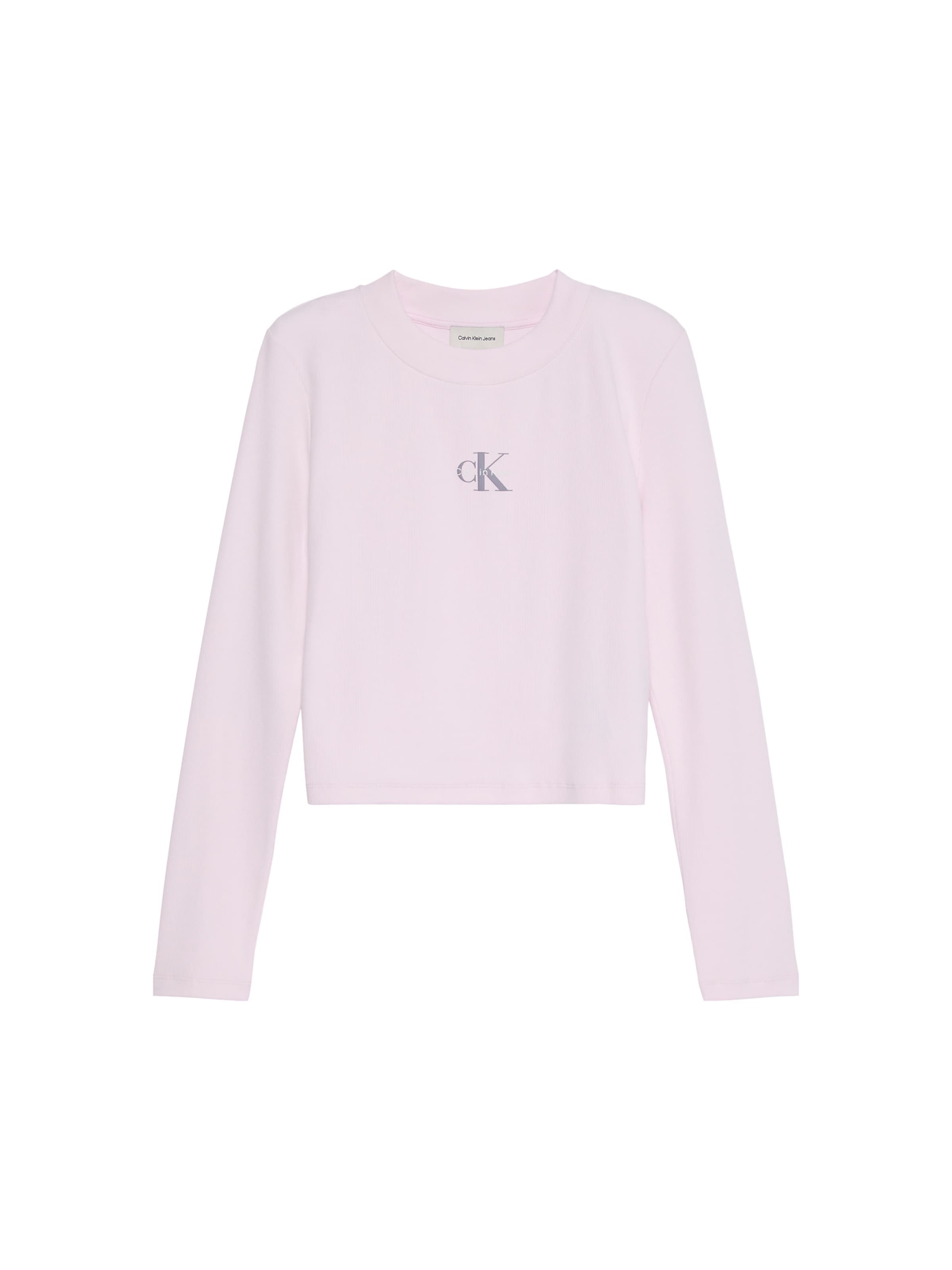 T-shirt Calvin Klein Jeans en rose : devant