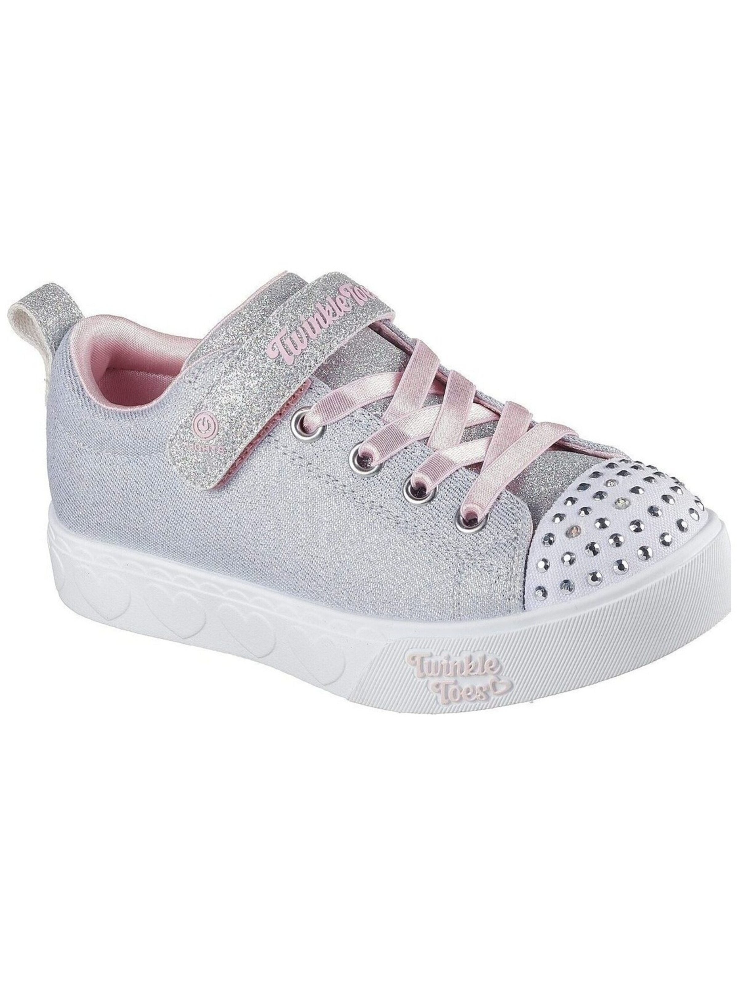 Scarpa sportiva 'Heart Steps - Shimmer Sweetie' di SKECHERS in grigio: frontale