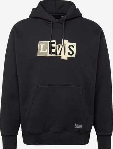 Levi's Skateboarding Sweatshirt 'Skate Hooded Sweatshirt' in Zwart: voorkant