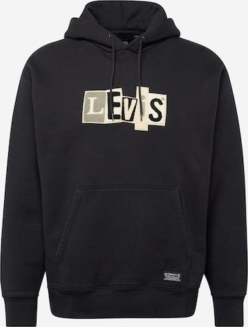 Levi's Skateboarding Sweatshirt 'Skate Hooded Sweatshirt' in Black: front