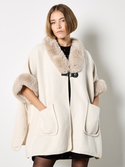 Apricot Trim Cape ' ' in XS-XL in beige, Produktansicht