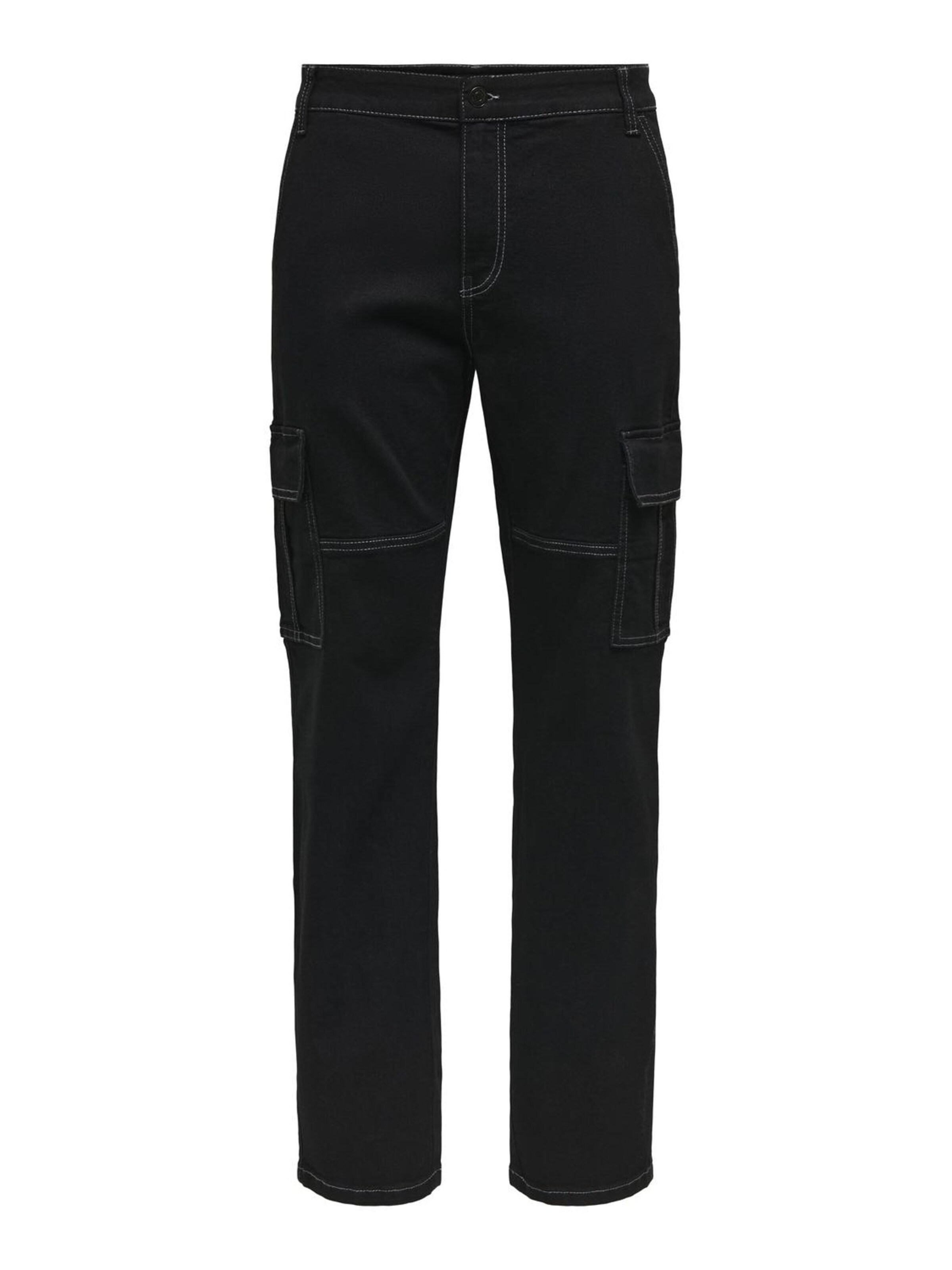 Regular Jeans cargo 'EDGE ' Only & Sons en noir : devant