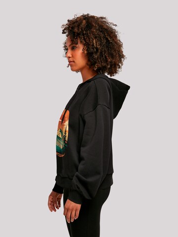 F4NT4STIC Sweatshirt 'Sonnenuntergang Berglandschaft' in Schwarz