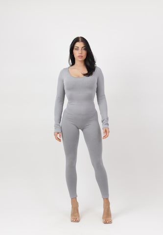 Elara Jumpsuit i grå: forside