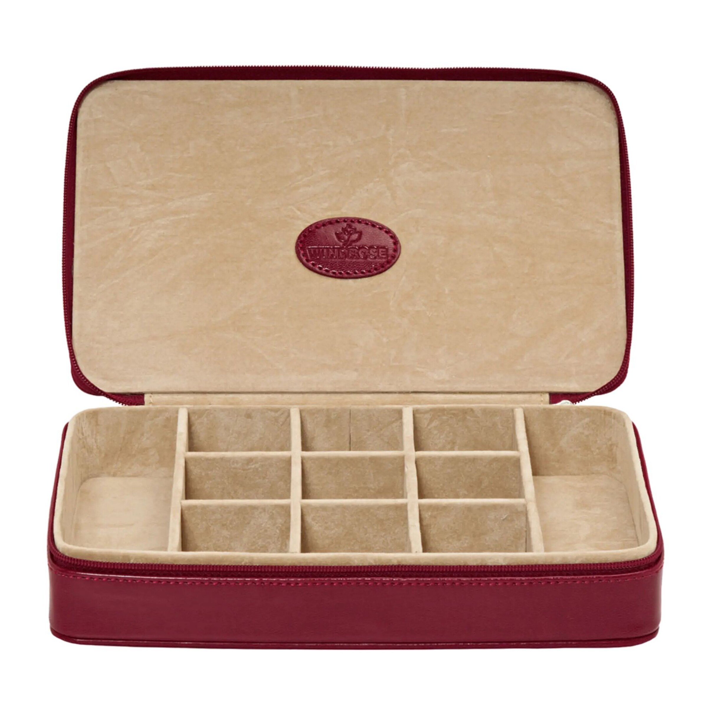 WINDROSE Sieraden-bewaring 'Merino' in Rood