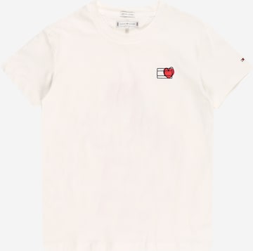 TOMMY HILFIGER T-Shirt 'VALENTINES DAY' in Weiß: front