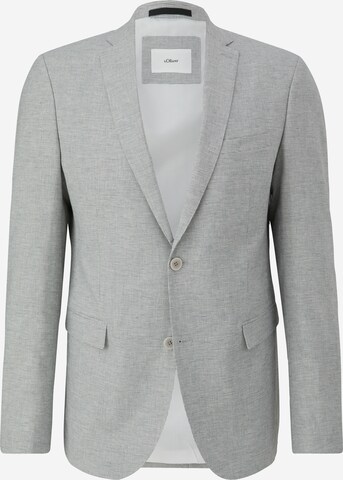 Coupe slim Veste de costume s.Oliver BLACK LABEL en gris : devant