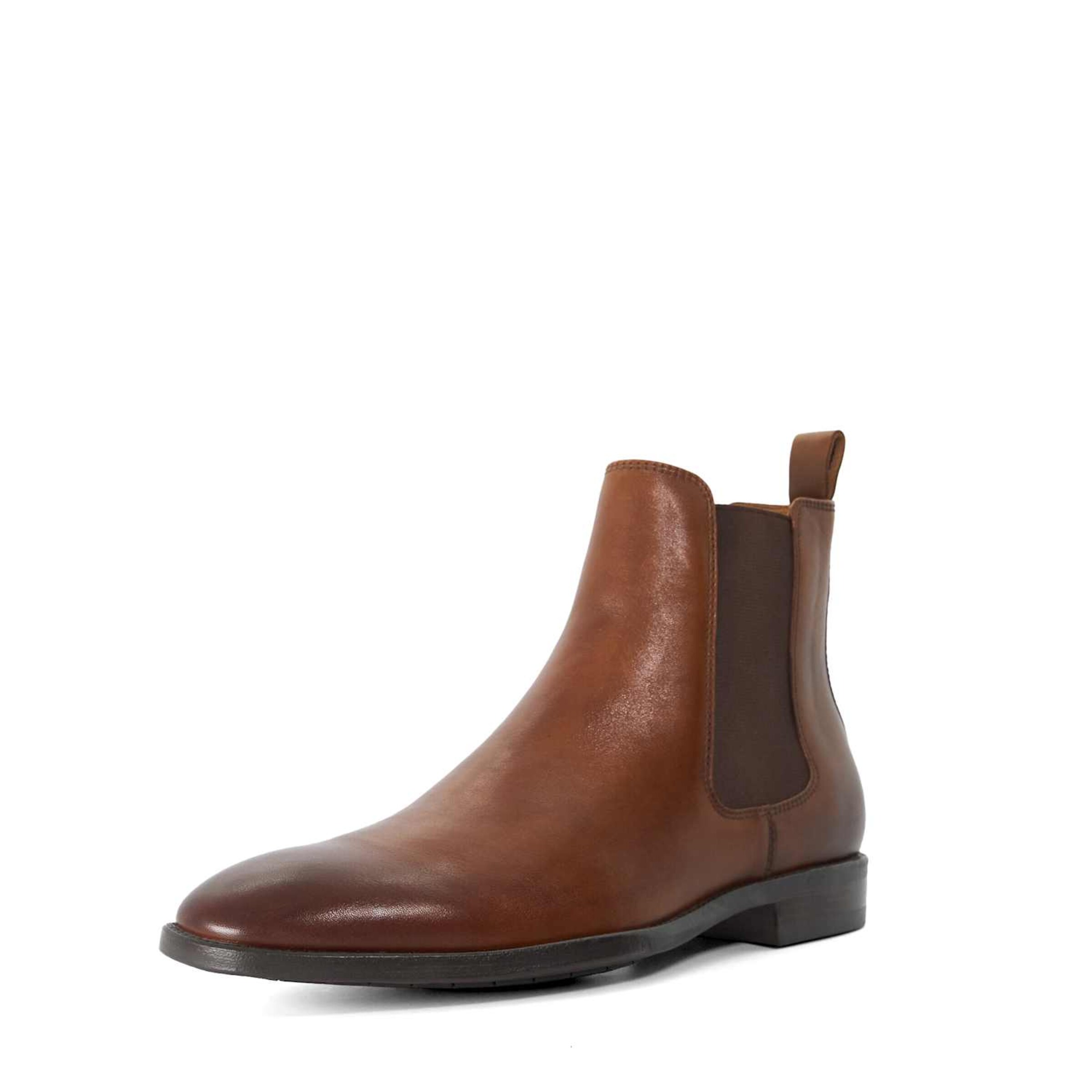 Dune LONDON Chelsea Boots 'Matchin' in Braun: Vorderseite