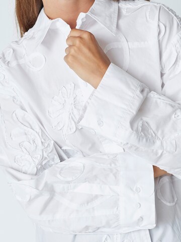 Chemisier 'Xavier' co'couture en blanc