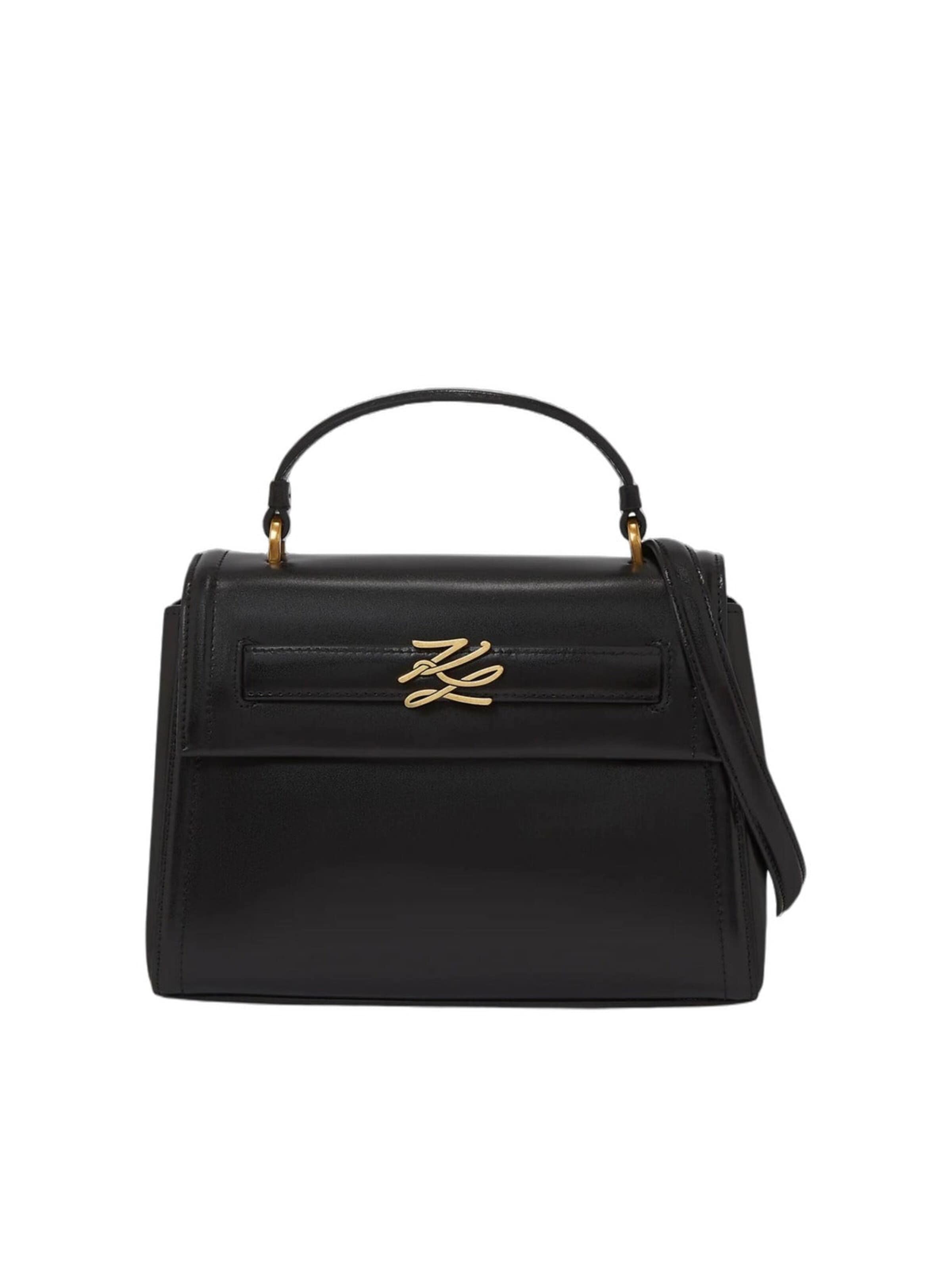 Borsa a mano 'Karl Lagerfeld Sacs à main Essentials Noir' di Karl Lagerfeld in nero: frontale