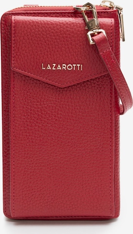 Custodia per smartphone di Lazarotti in rosso: frontale