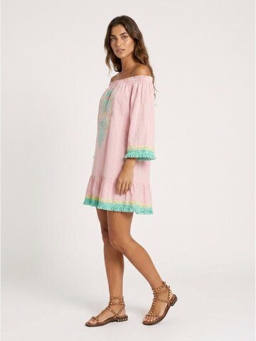 Miss June Jurk 'Robe Courte Azra' in Roze