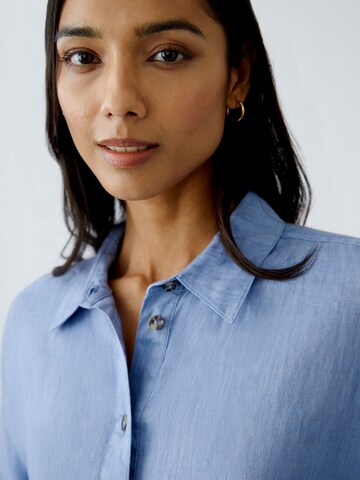 OUI Bluse in Blau