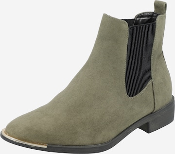 Dorothy Perkins Chelsea boots in Grey: front
