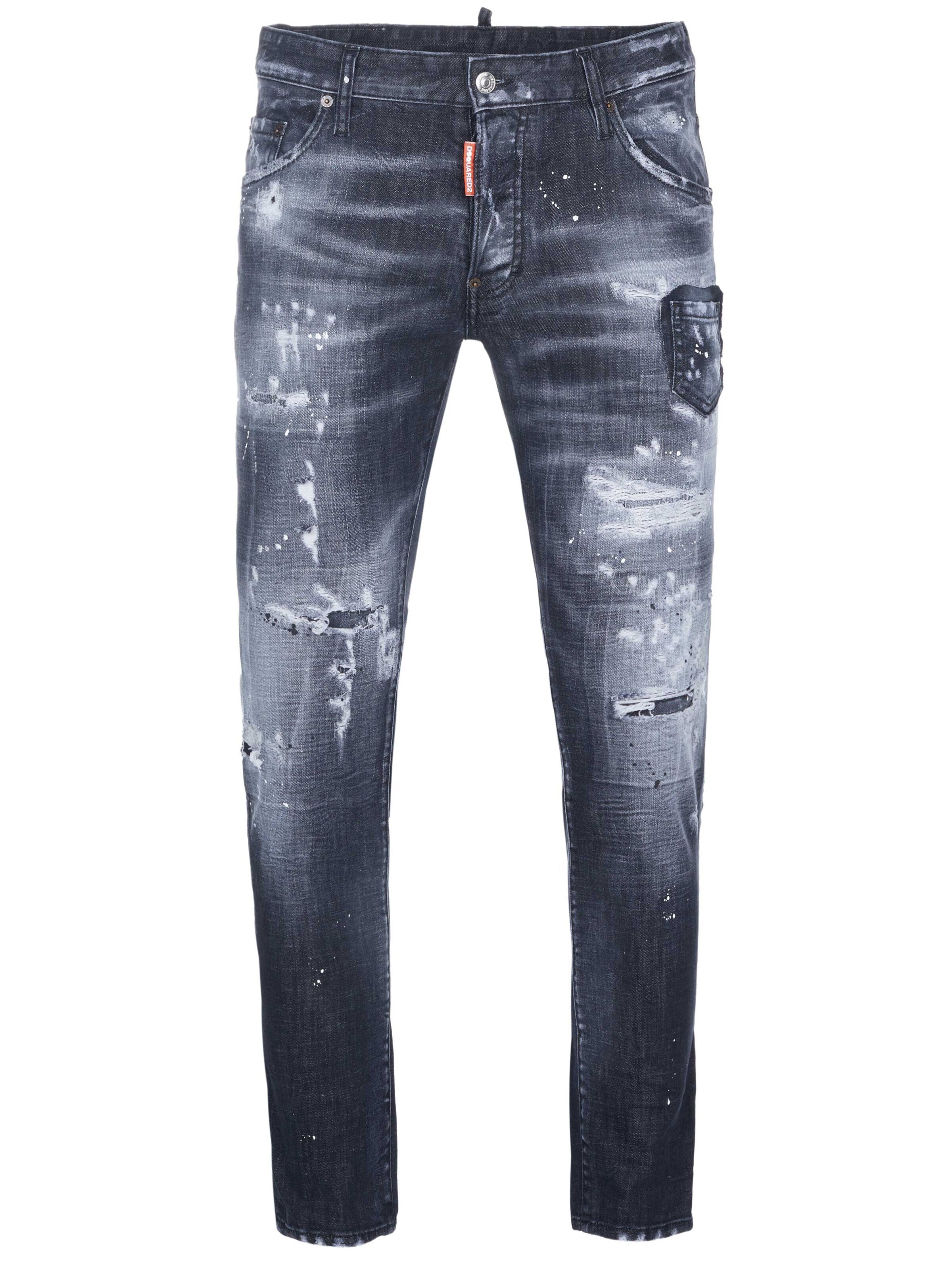 DS2 Regular Jeans in Black: front