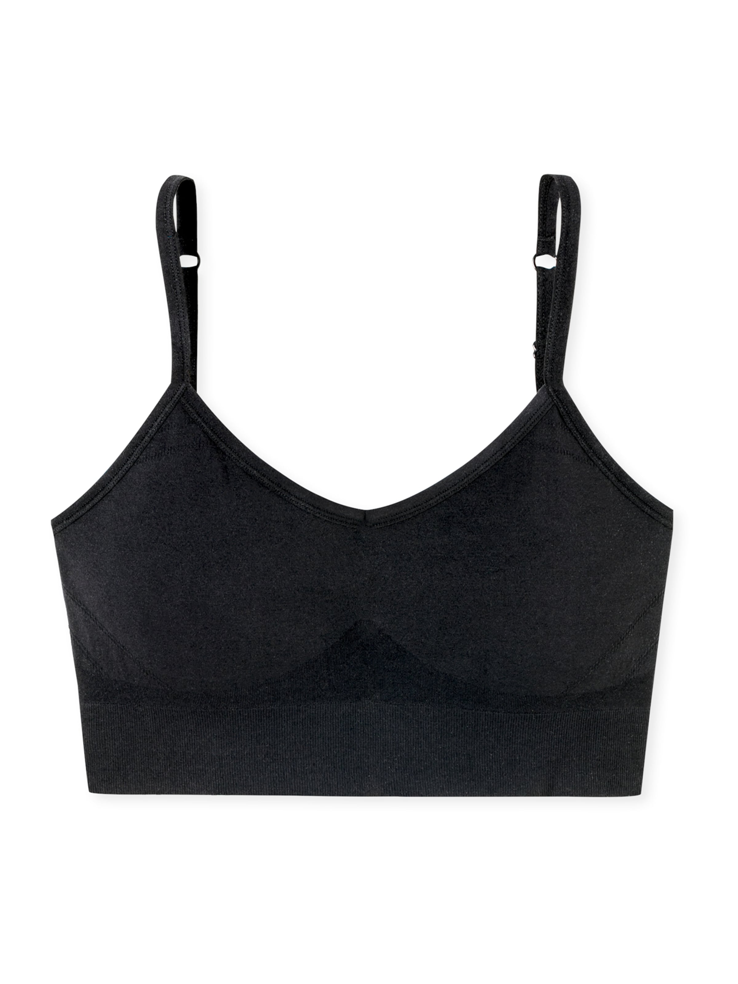 SCHIESSER Bustier Bustier ' Casual Seamless ' in Schwarz: Vorderseite