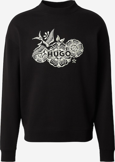 HUGO Sweater majica 'Darony' veličine XS u crna / prljavo bijela, Pregled proizvoda