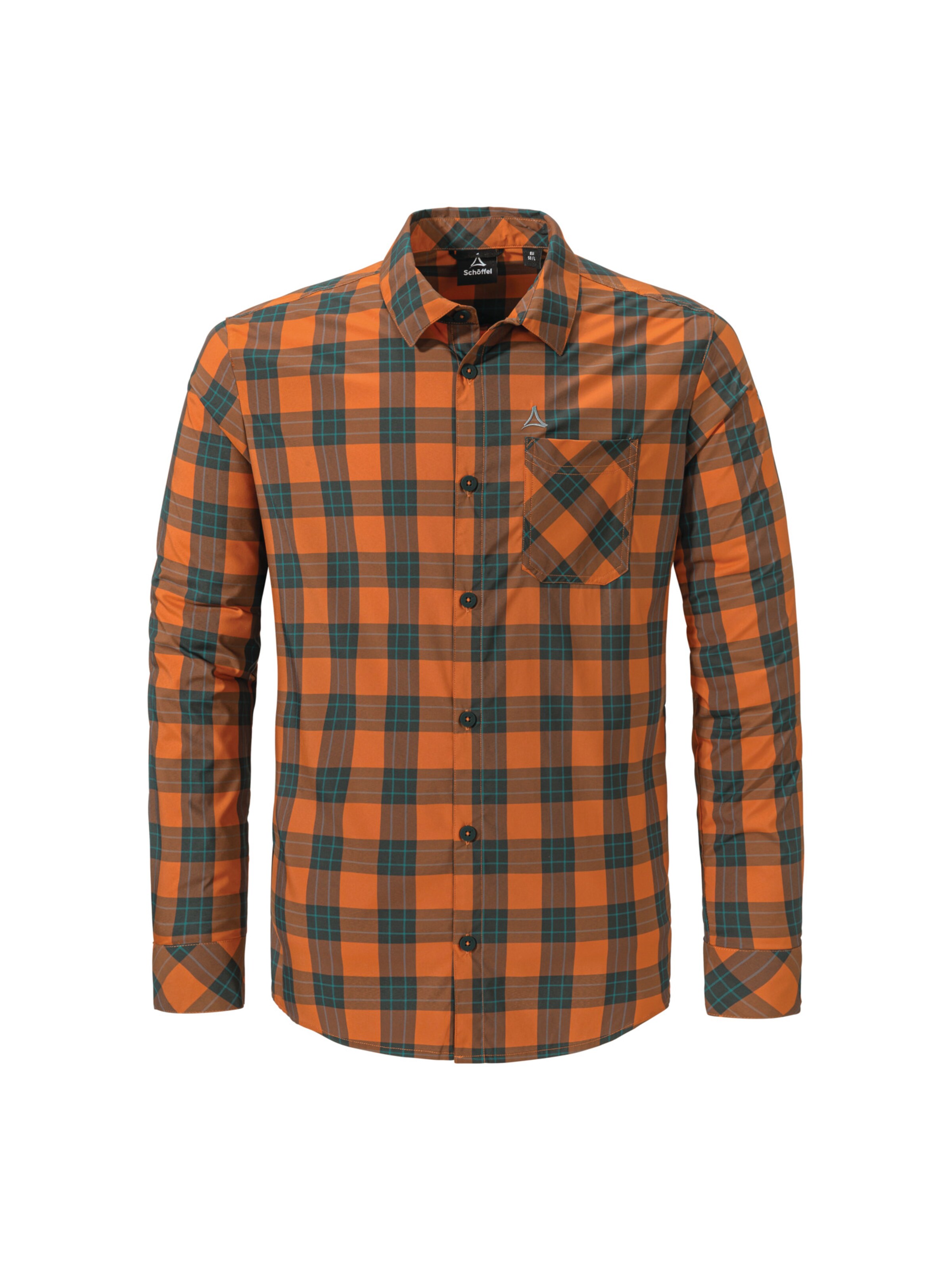 Schöffel Functioneel overhemd 'Sobra' in Oranje: voorkant