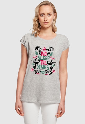 T-shirt 'The Nightmare Before Christmas - No Sleep' ABSOLUTE CULT en gris : devant