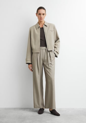 Wide Leg Pantalon à pince COMMA en beige