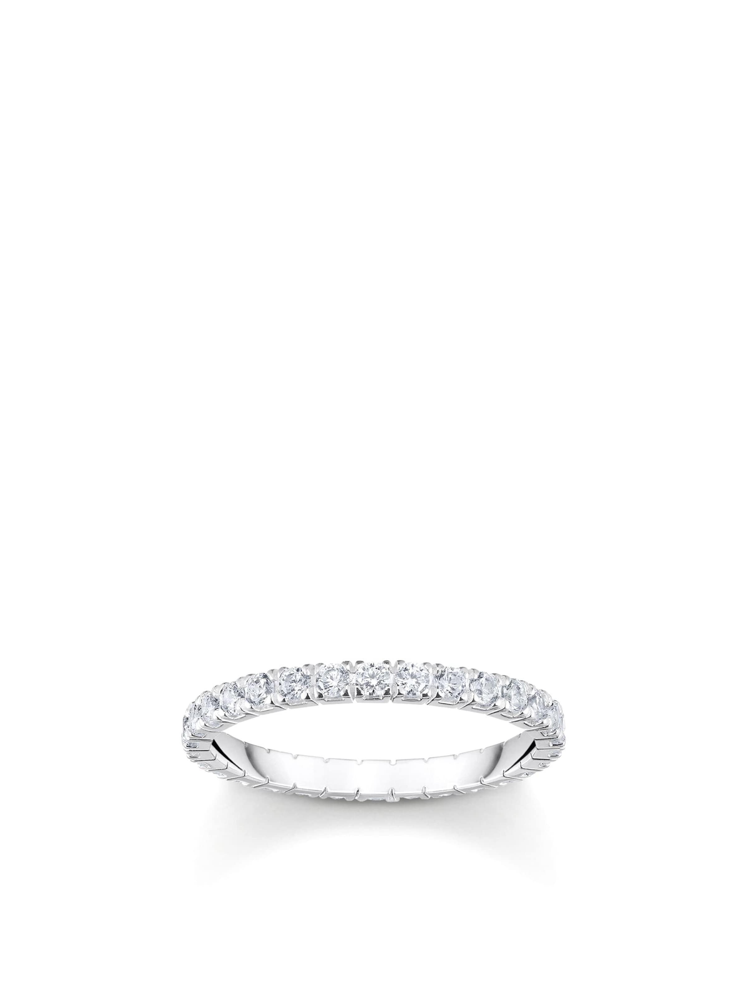 Thomas Sabo Ring 'Ring Silber Weißer Zirkoniumdioxid' in White: front