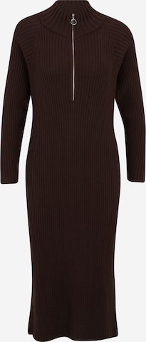 Y.A.S Petite Knit dress 'MAVI' in Brown: front