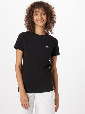 Lacoste Sport Koszulka funkcyjna w kolorze czarny: przód