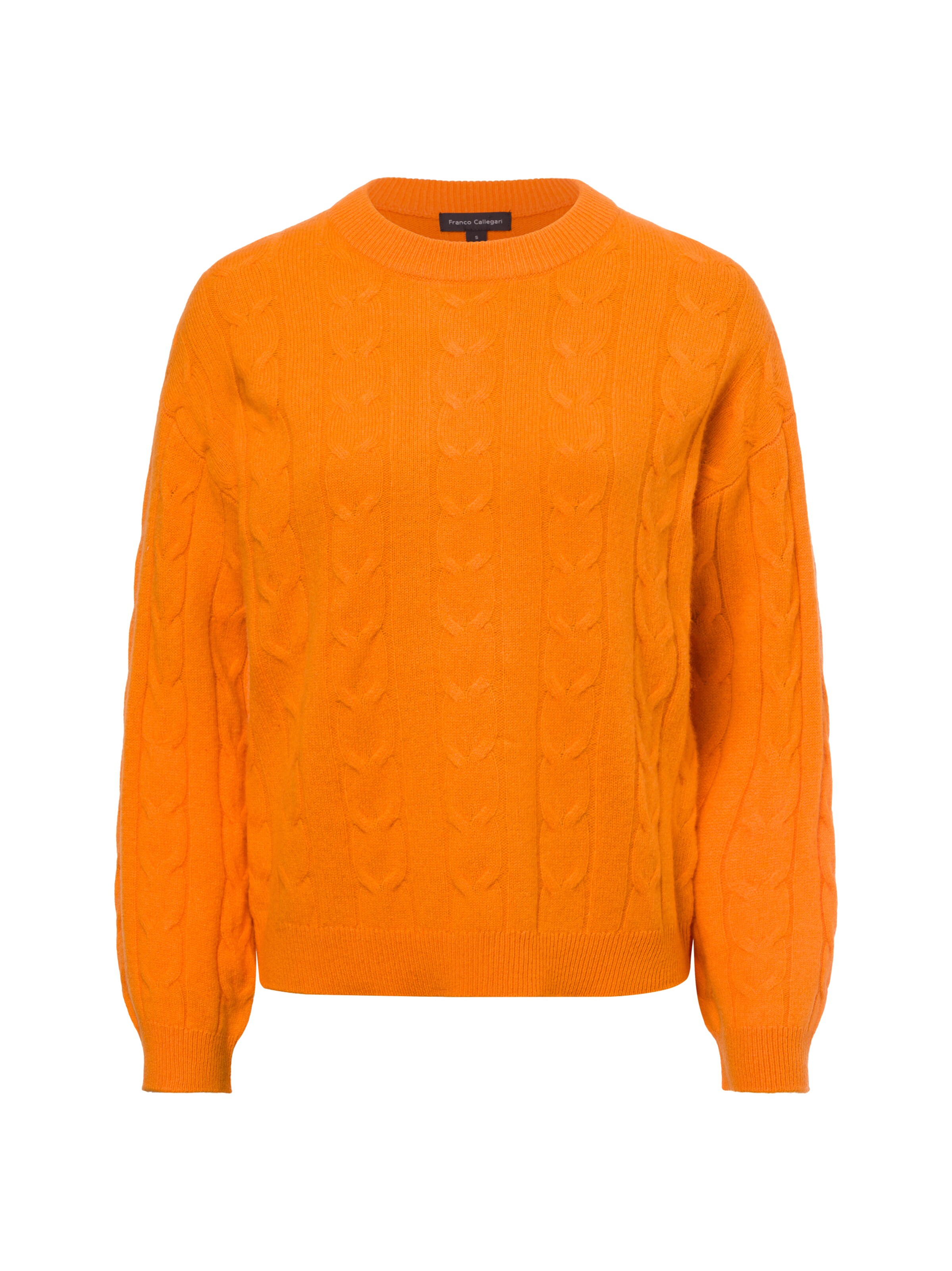 Pull-over Franco Callegari en orange : devant