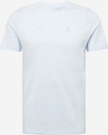 T-Shirt GUESS en bleu : devant