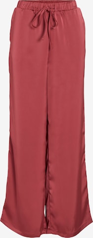 VILAWide Leg/ Široke nogavice Hlače 'VIFadia' - roza boja: prednji dio