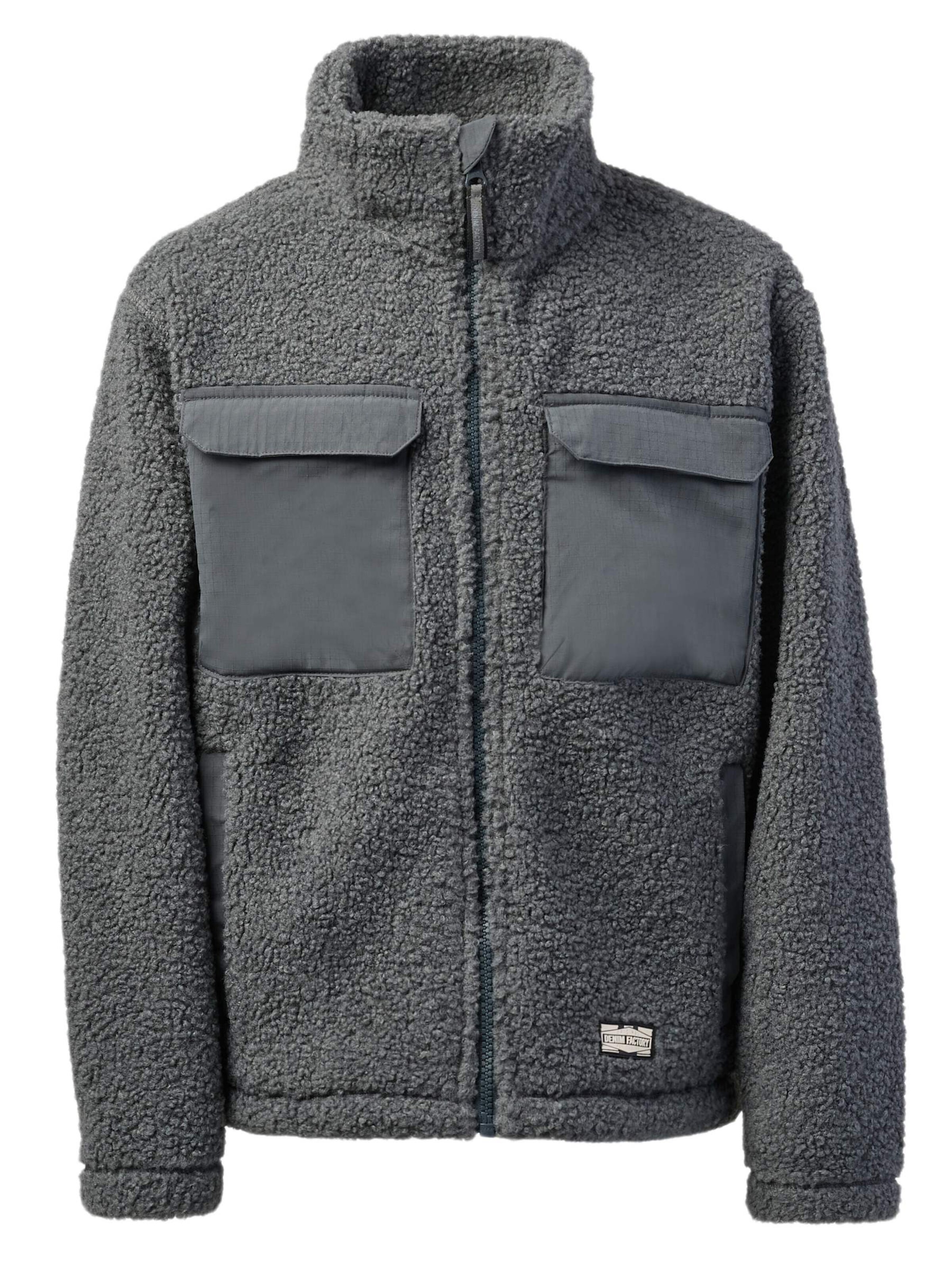 Denim Factory - Chaqueta polar 'Denver' en verde: frente