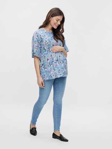 MAMALICIOUS Blouse 'Karma' in Blauw