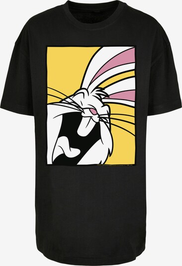 F4NT4STIC Shirt 'Looney Tunes Bugs Bunny Laughing' in de kleur Geel / Oudroze / Zwart / Wit, Productweergave