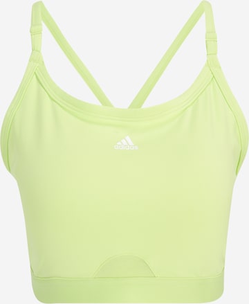 ADIDAS PERFORMANCE Low Support Sports Bra 'Aeroreact Light-Support' in Green: front