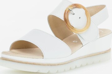 GABOR Sandals in White: front