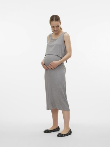 MAMALICIOUS Kleid 'BRYNJA JUNE' in Grau